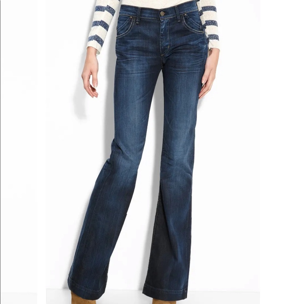 C of H Hutton' Mid Rise Wide Leg Denim Trousers